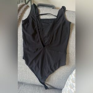 Elegant Black Women's Bodysuit Top